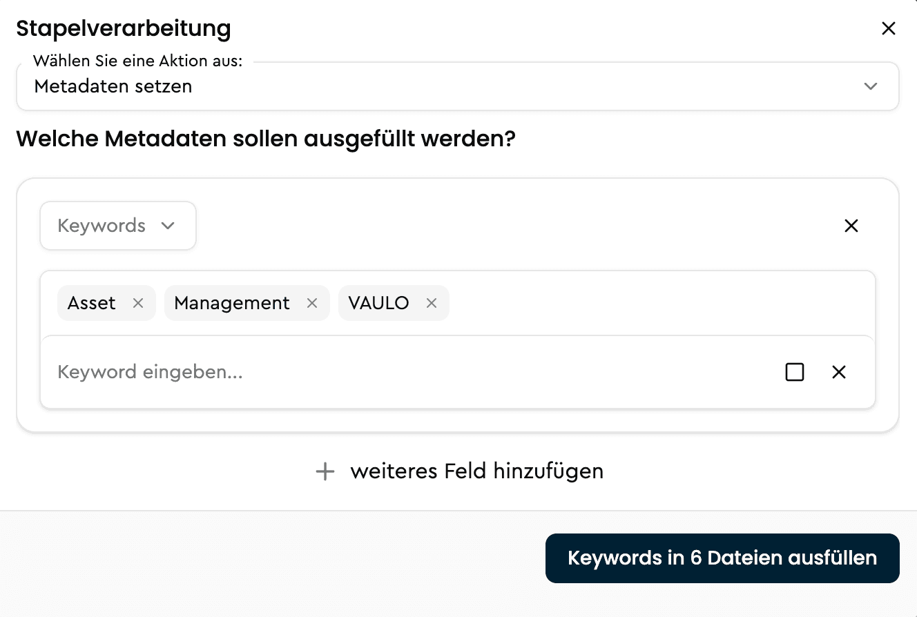 Medienansicht in VAULO individualisieren