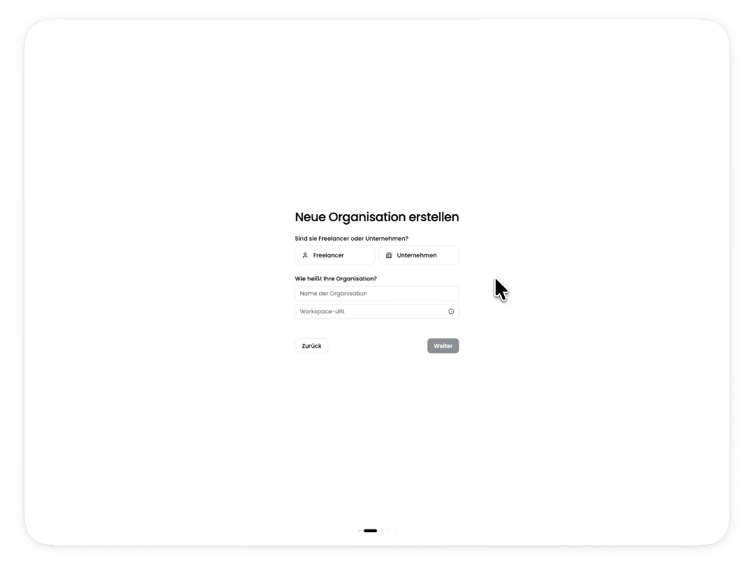 Create organisation